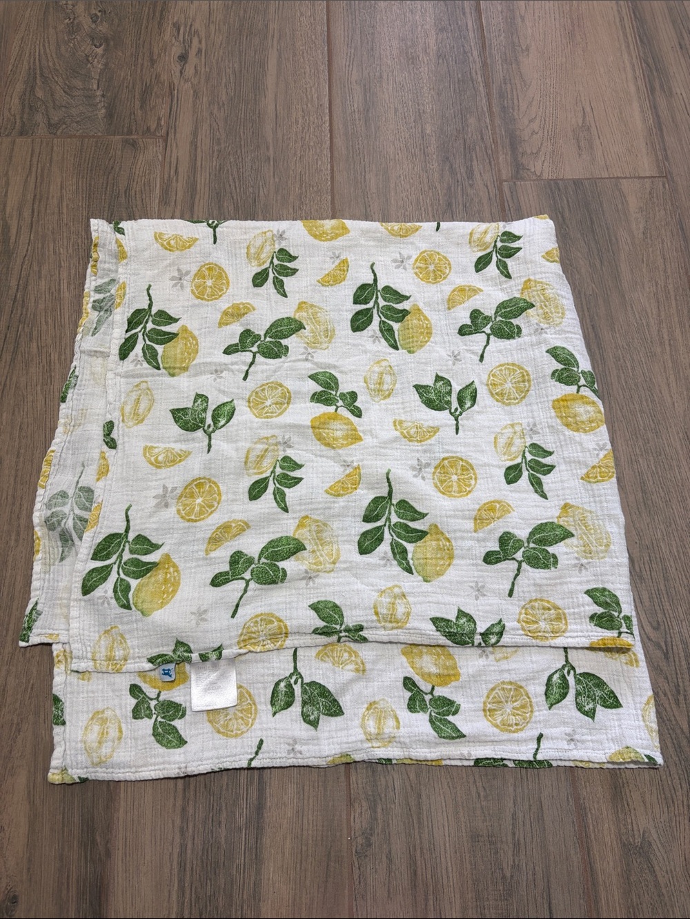 Little Unicorn 100% Cotton Lemon Print Baby Swaddle Blanket